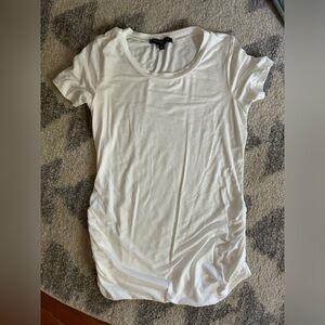 All white maternity shirt, never worn. Super soft and stretchy!